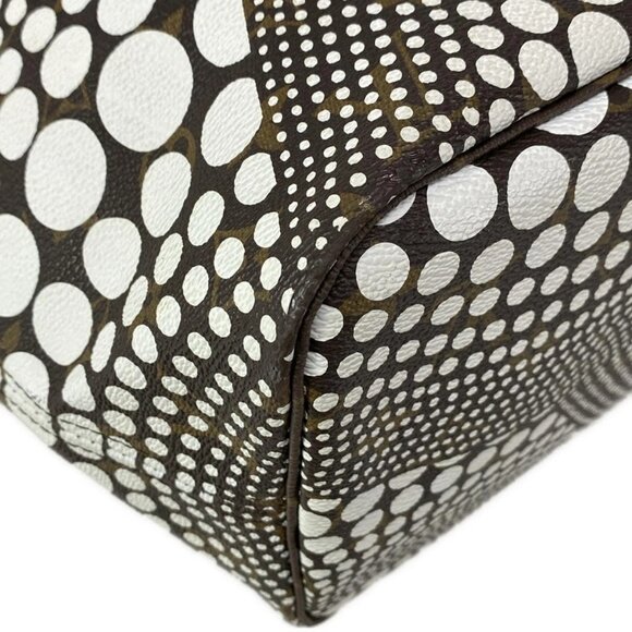 Auth LOUIS VUITTON Neverfull MM M40684 Blanc Louis Vuitton x Yayoi Kusama GI4122 - Picture 3 of 16